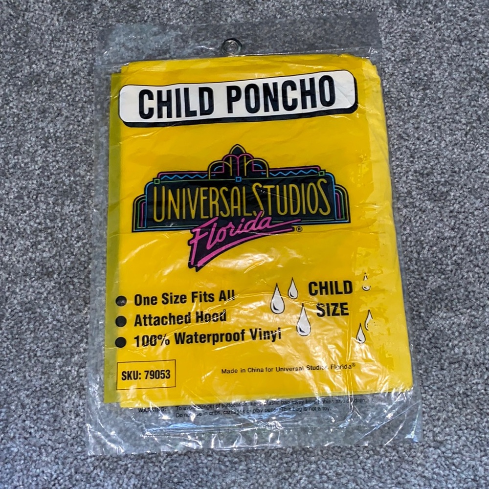 Vintage Universal Studios Florida Child’s Poncho